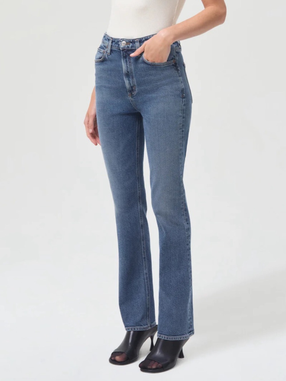 AGOLDE Vintage High Rise Bootcut Jean in Prophecy